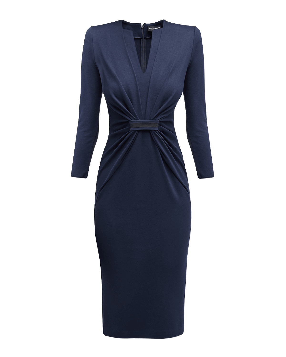 Giorgio Armani Tab Front Jersey Dress
