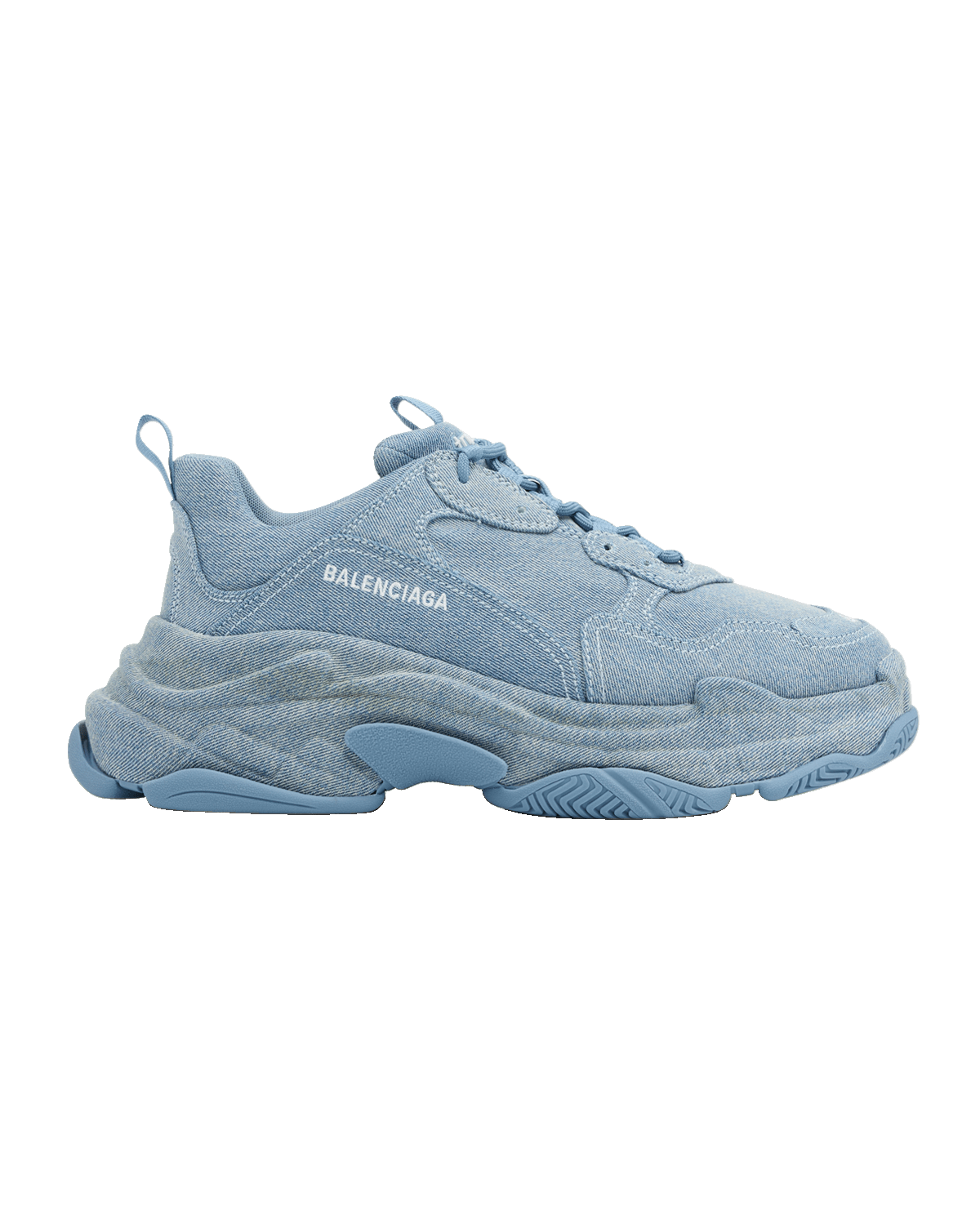 Balenciaga Men's Triple S Sneaker Denim