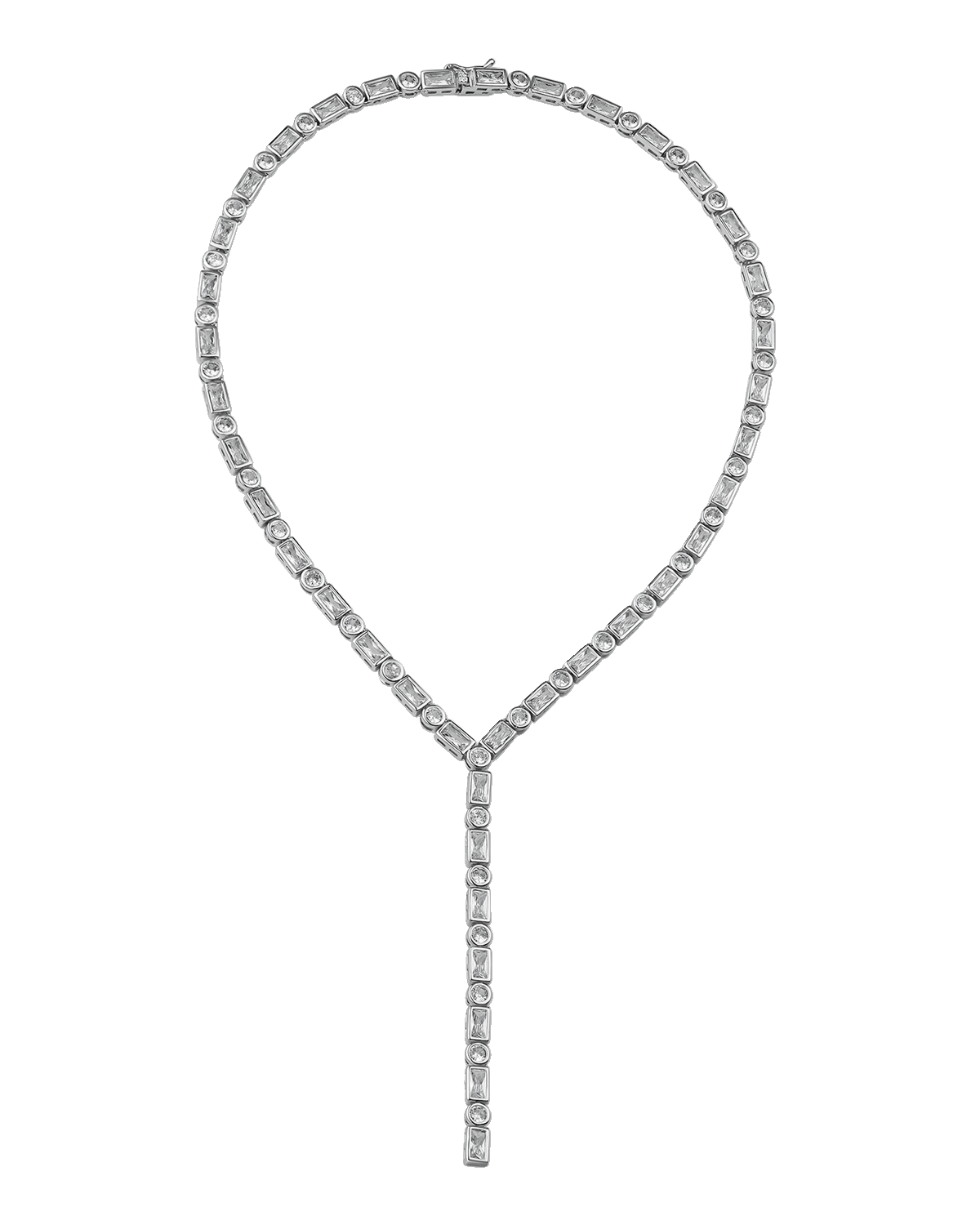 Golconda by Kenneth Jay Lane Mixed-Cut Bezel Cubic Zirconia Y Necklace