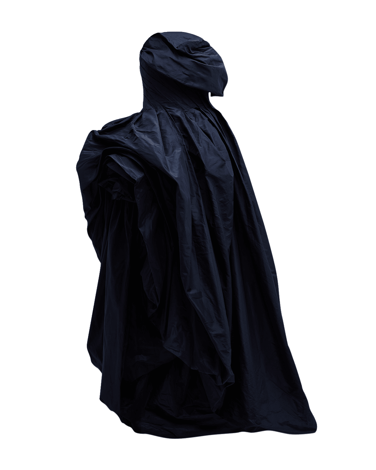 Oscar de la Renta Strapless Rosette-Slit Draped Taffeta Gown