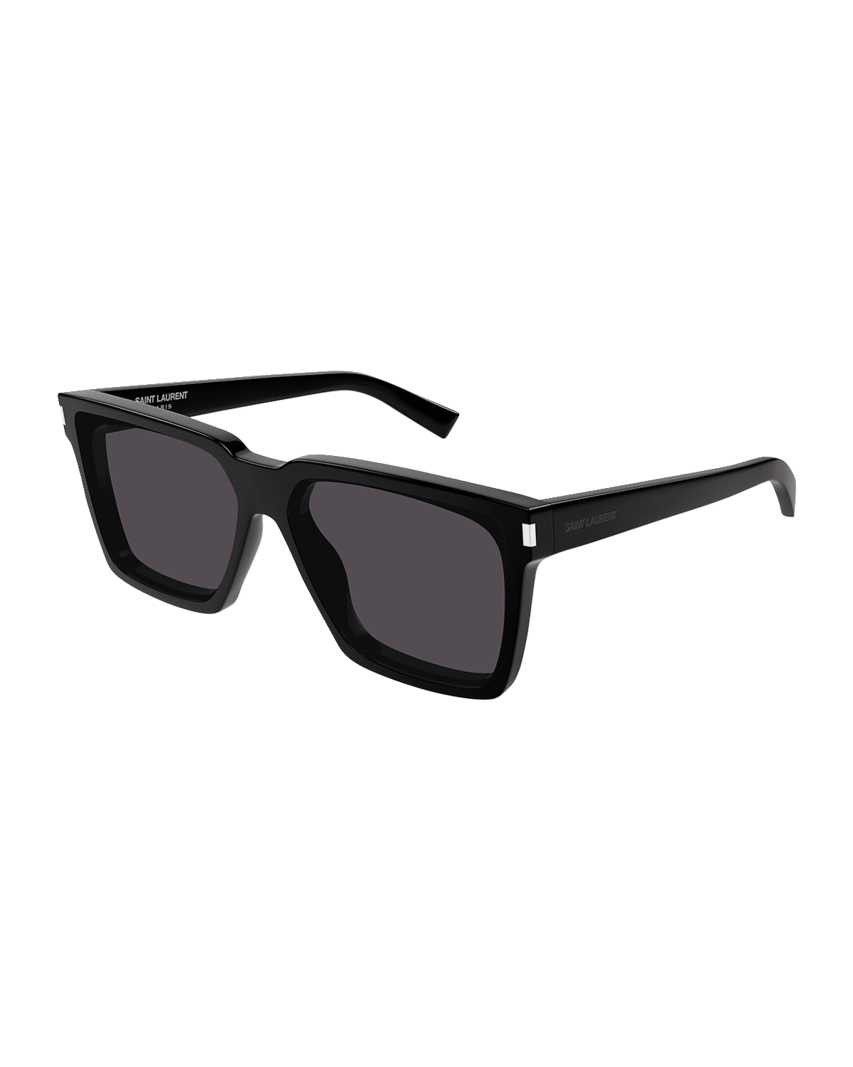 Saint Laurent Logo Acetate Rectangle Sunglasses