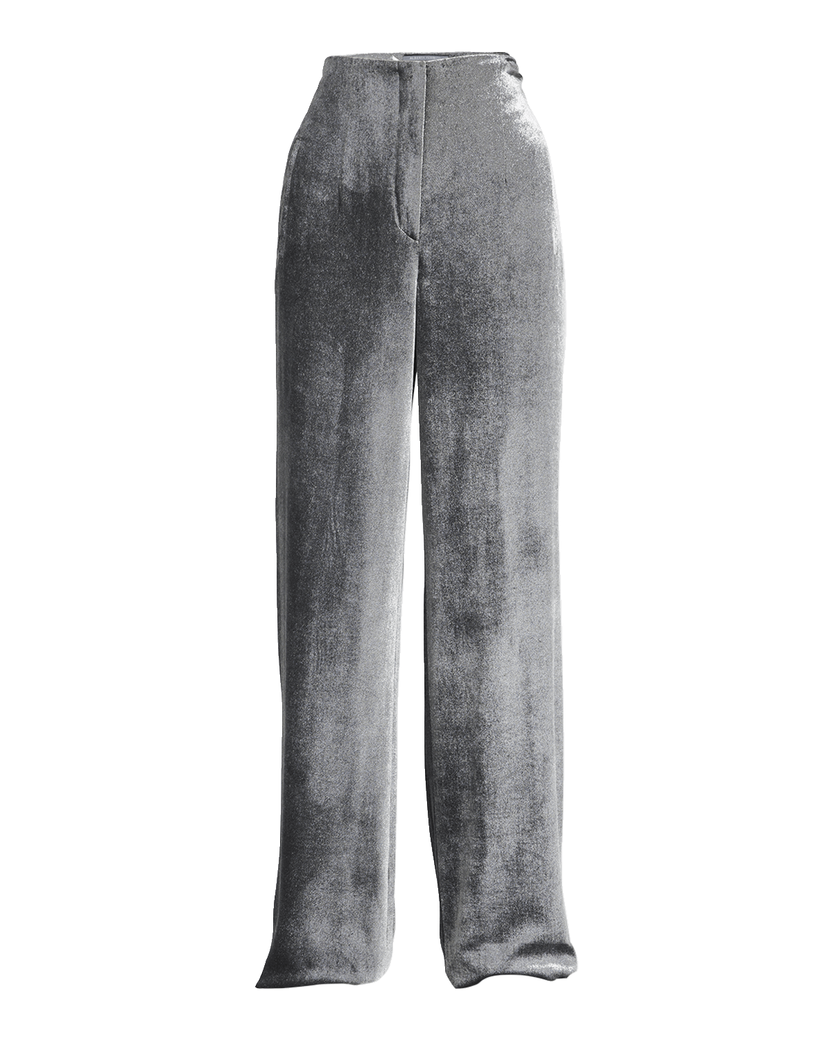 Alberta Ferretti Velvet Straight-Leg Trousers