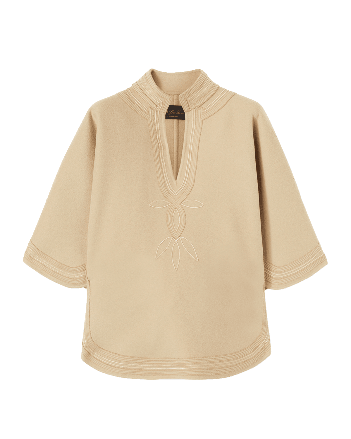 Loro Piana Lia Embroidered Cashmere Cape