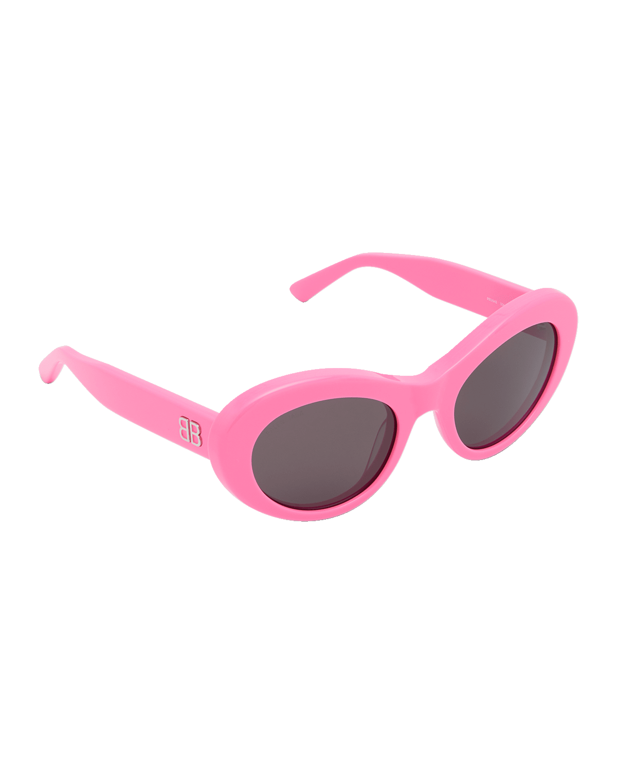 Balenciaga Logo Acetate Round Sunglasses