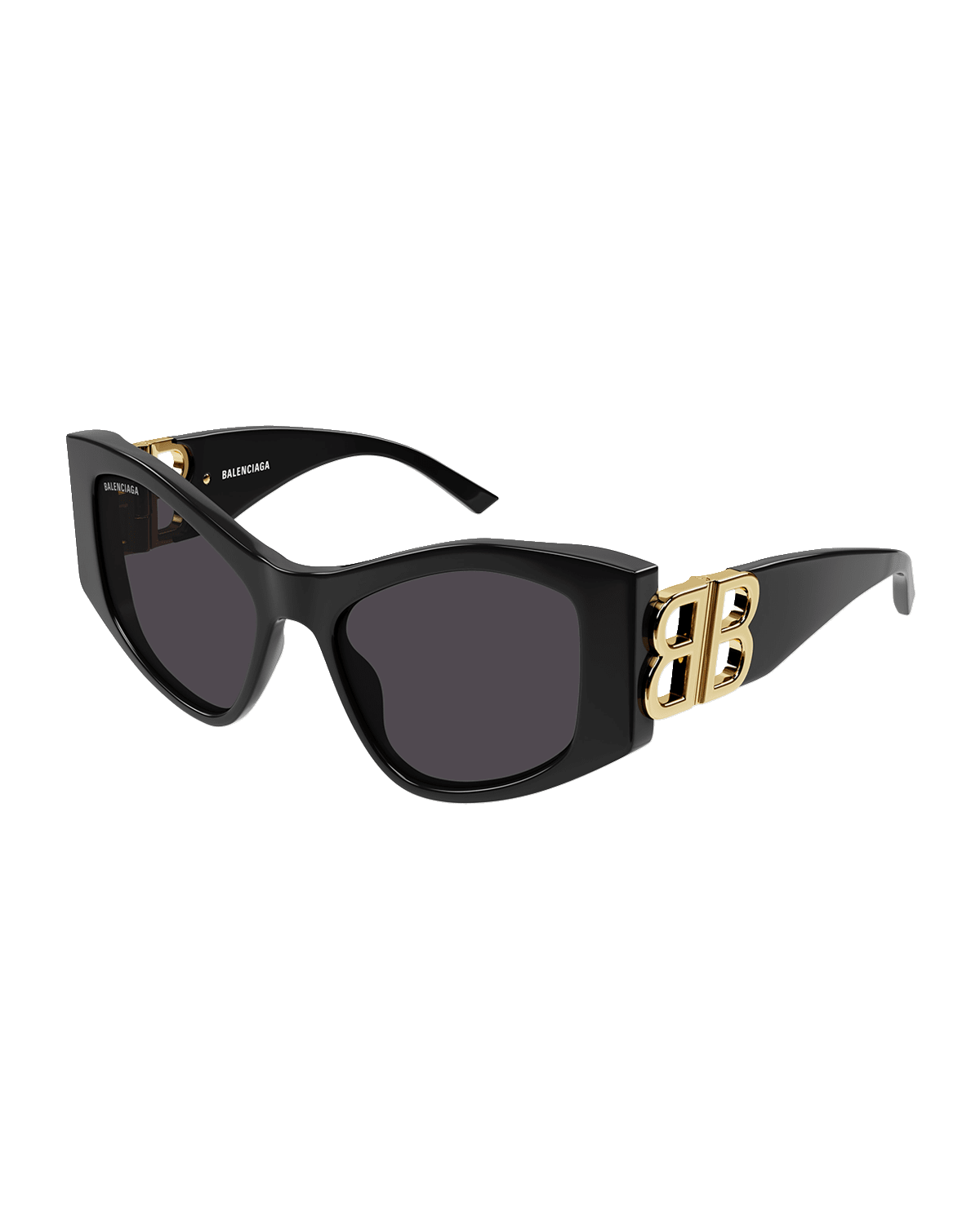 Balenciaga Cut-Out BB Acetate Cat-Eye Sunglasses