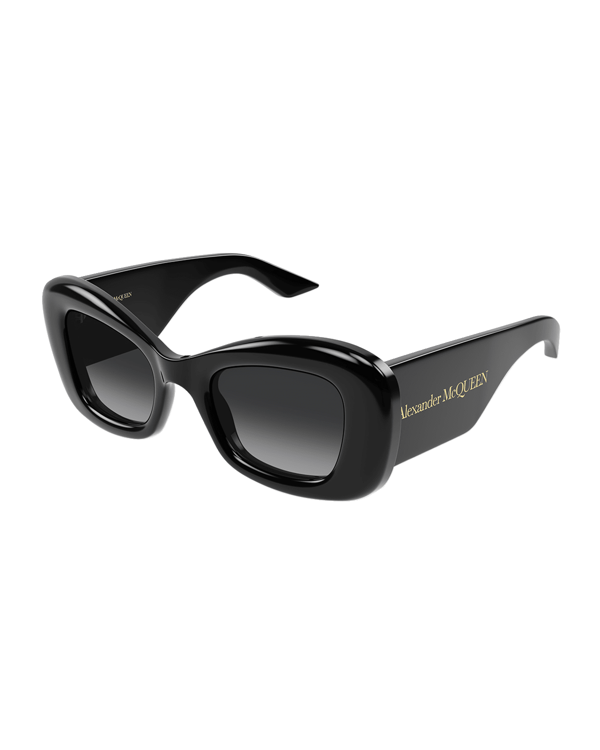 Alexander McQueen Chunky Logo Acetate Cat-Eye Sunglasses