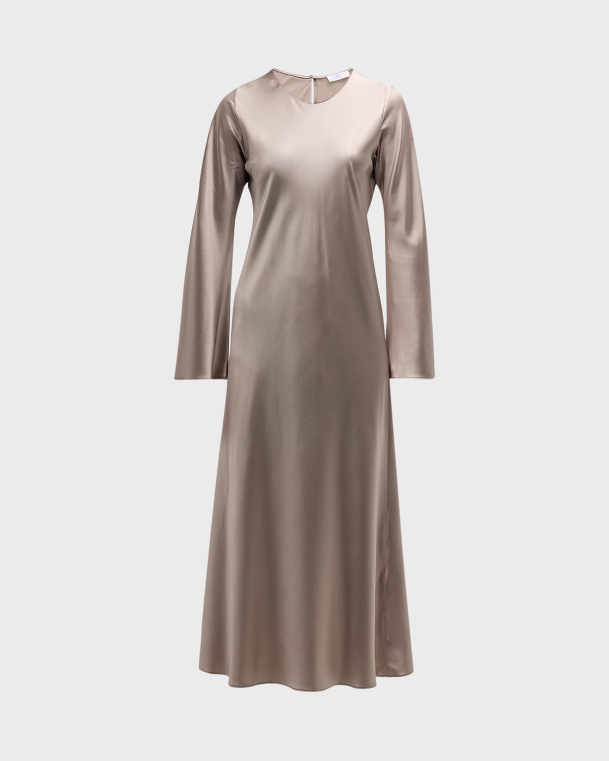Sablyn Long-Sleeve Silk Midi Dress