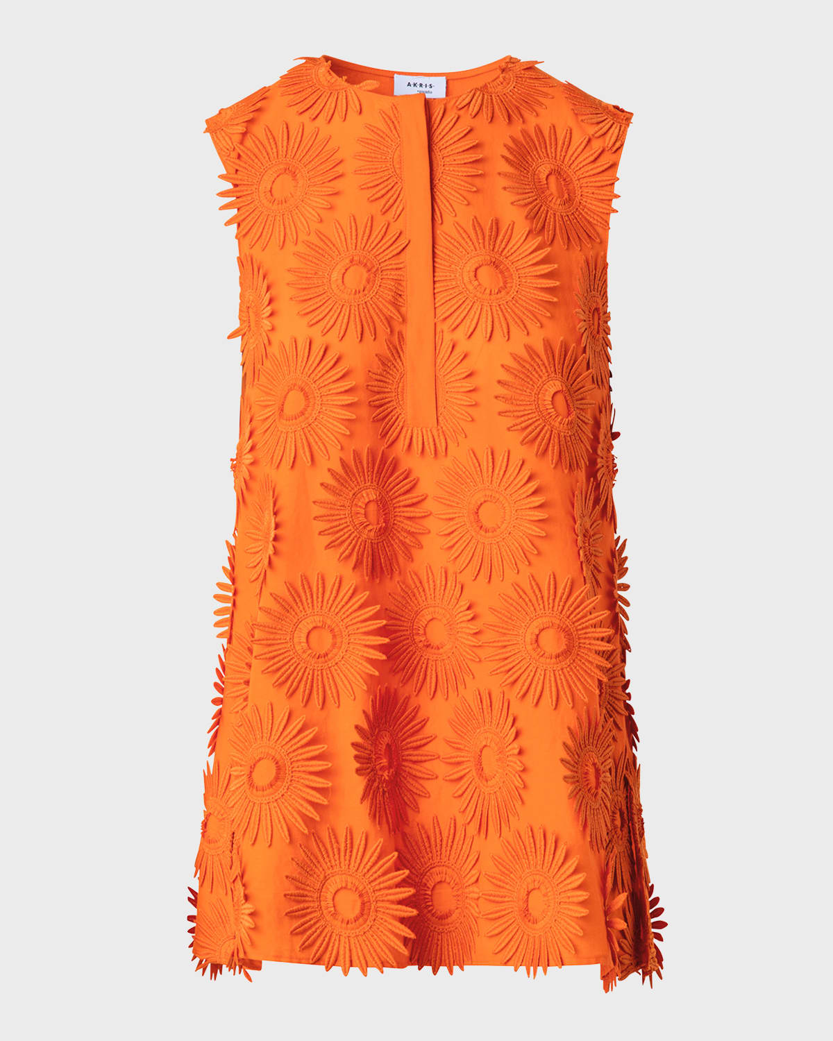 Akris punto Hello Sunshine Embroidered Tunic Blouse