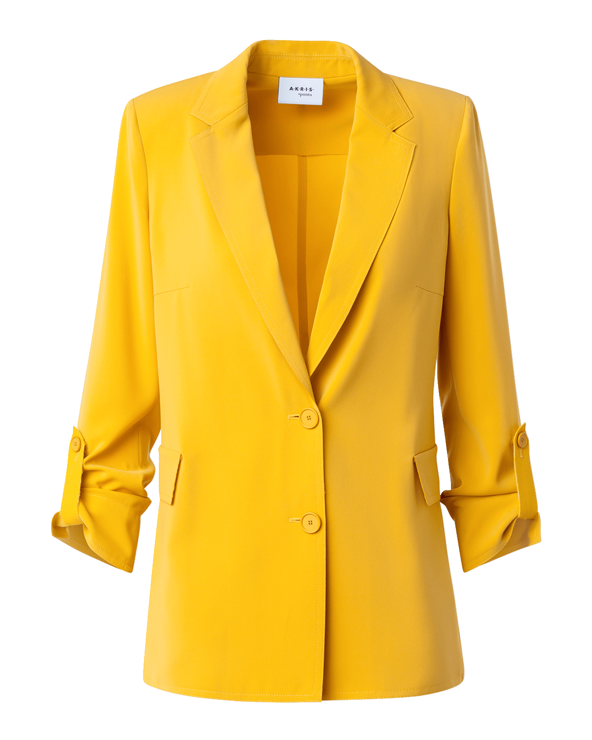 Akris punto Crepe Blazer Jacket with Slouched Sleeves