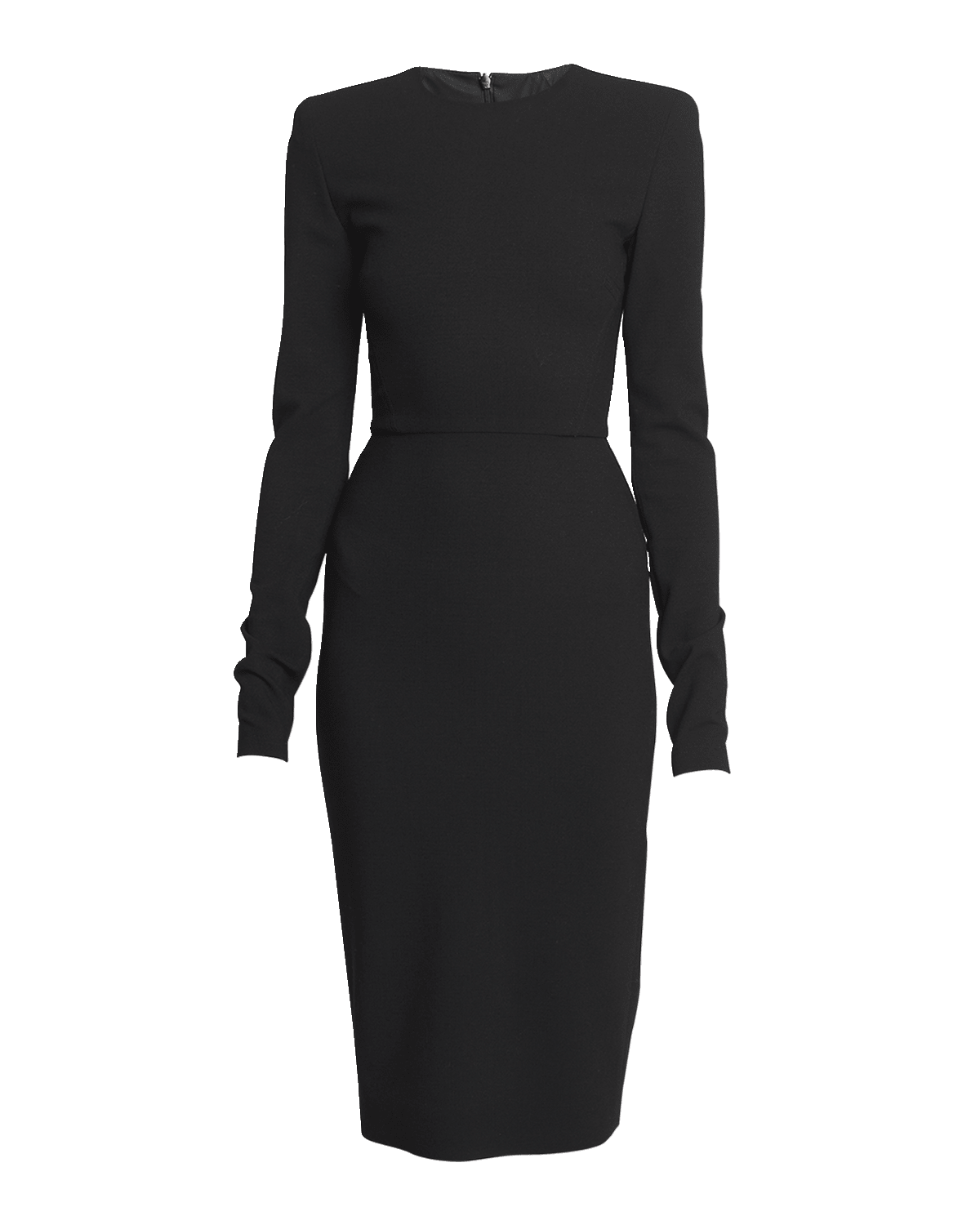 Victoria Beckham Long-Sleeve Fitted T-Shirt Dress