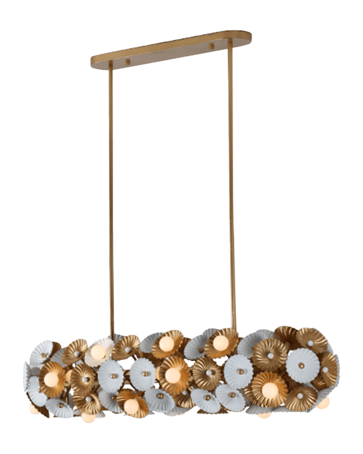 Allegri Crystal by Kalco Lighting Damask 48" Island Light