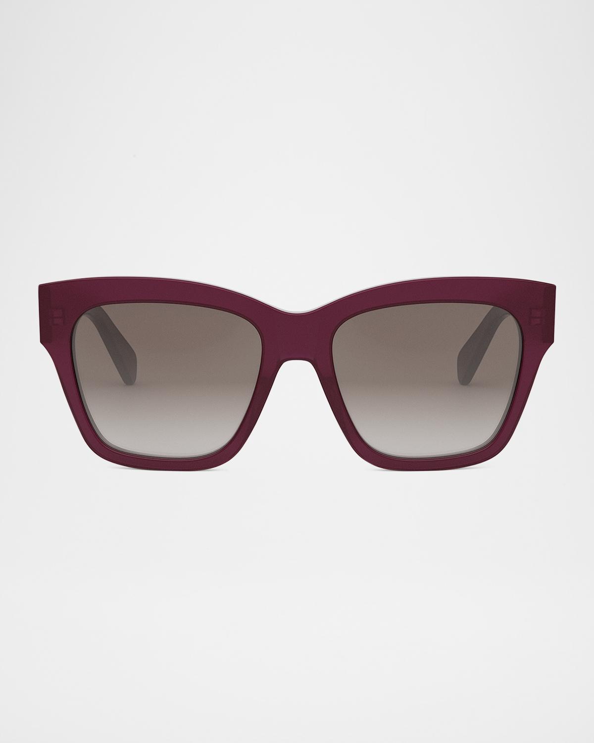 CELINE Triomphe Acetate Square Sunglasses