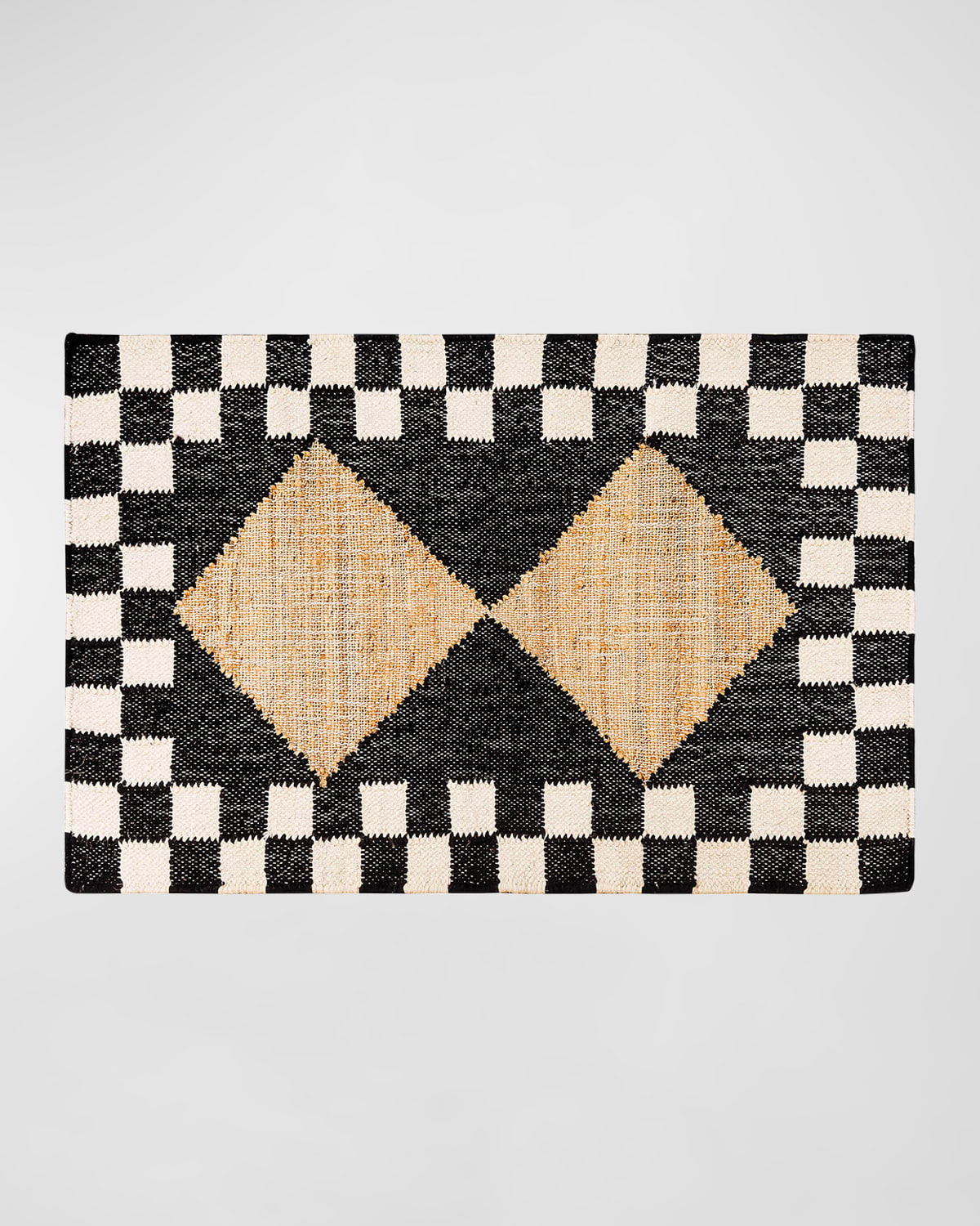 MacKenzie-Childs Diamond Jute Rug, 2' x 3'