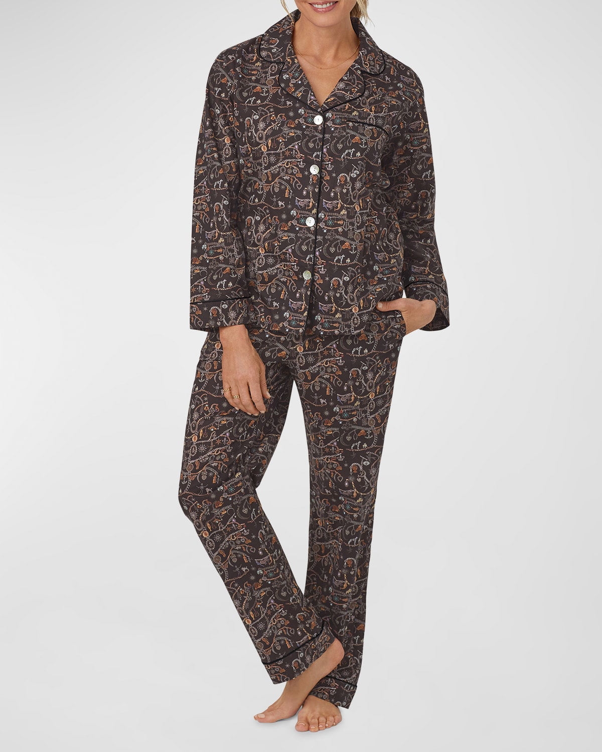 BedHead Pajamas Printed Organic Cotton Lawn Pajama Set