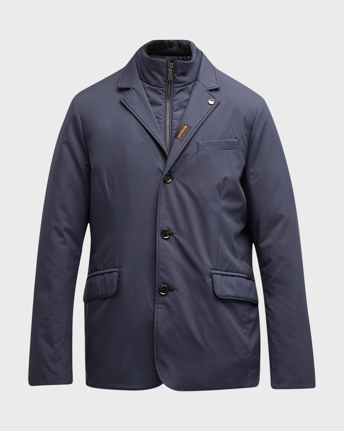 MooRER Men's Tech Blazer with Removable Bib
