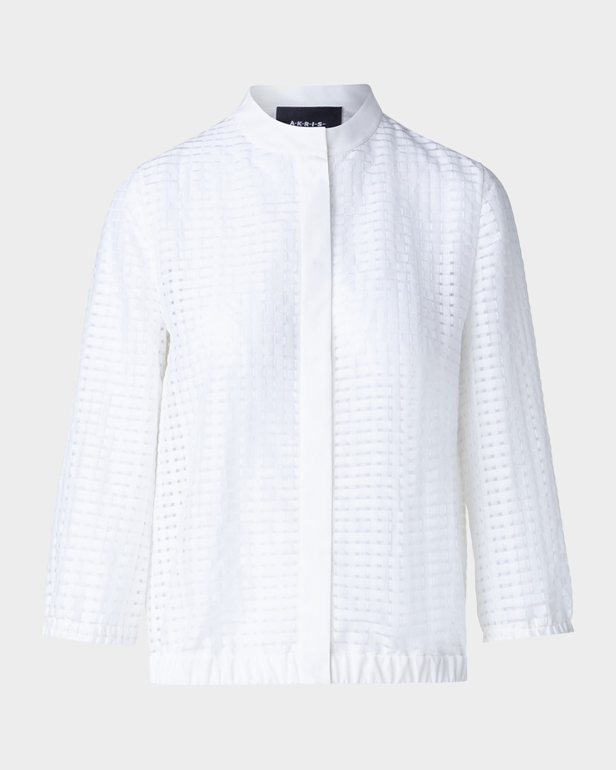 Akris Sebastian Laser-cut Buttoned Cardigan