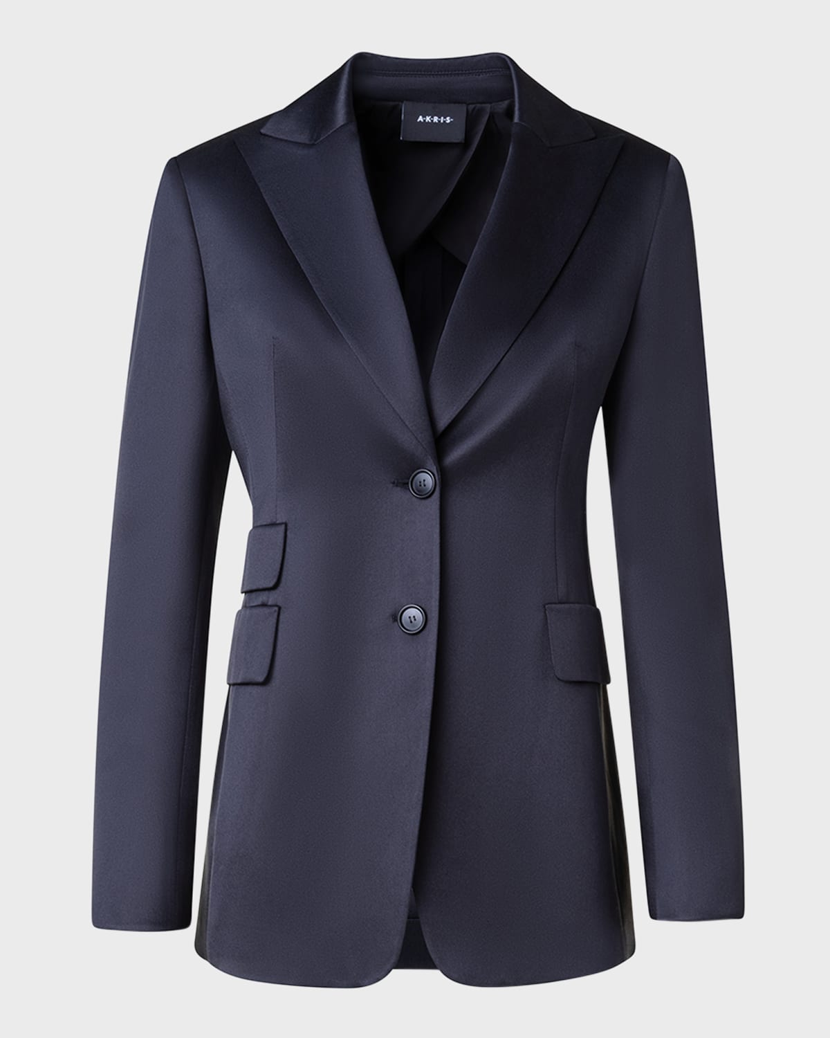 Akris Persival Silk Single-Breasted Blazer Jacket