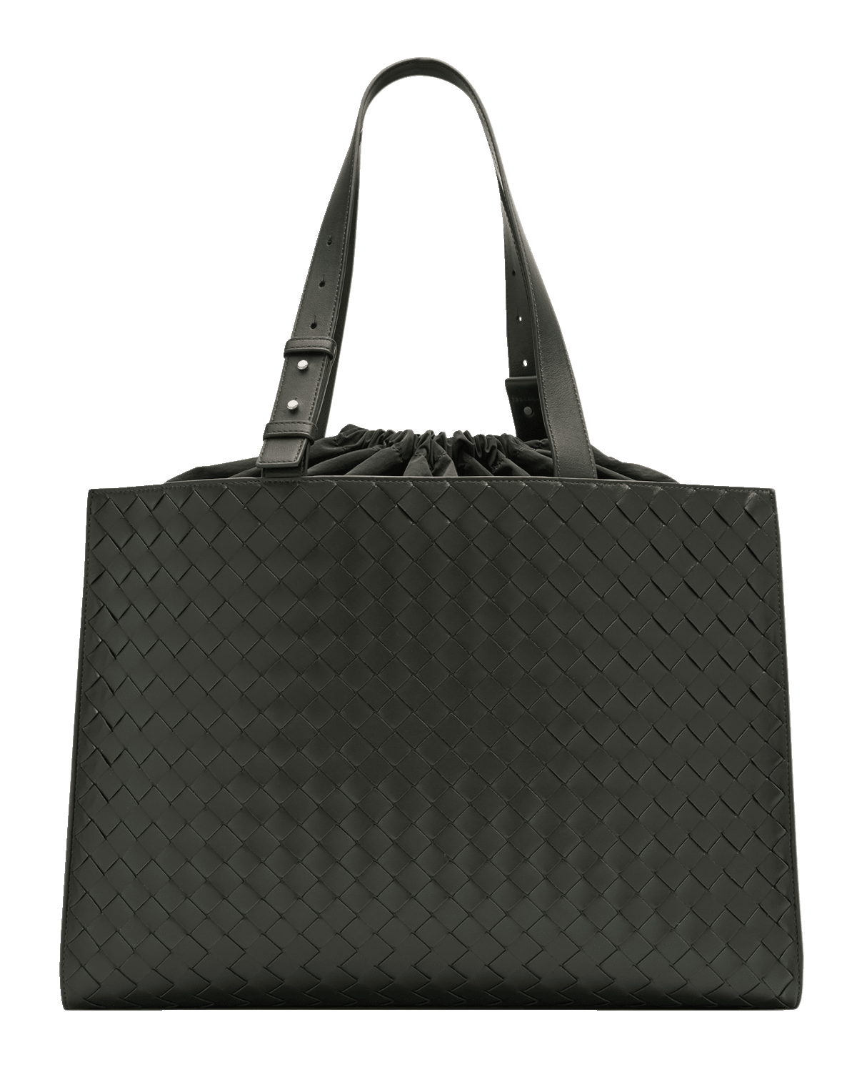 Bottega Veneta Men's Medium Cassette Paper Intrecciato Leather Tote Bag