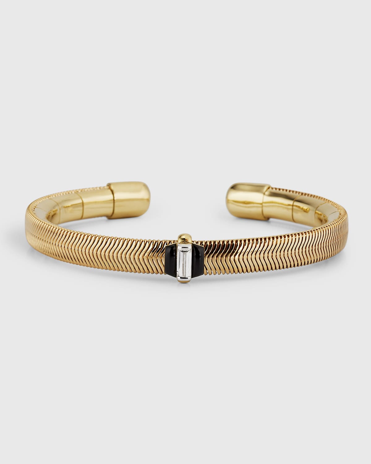 Nikos Koulis 18K Yellow Gold Bracelet with White Diamond