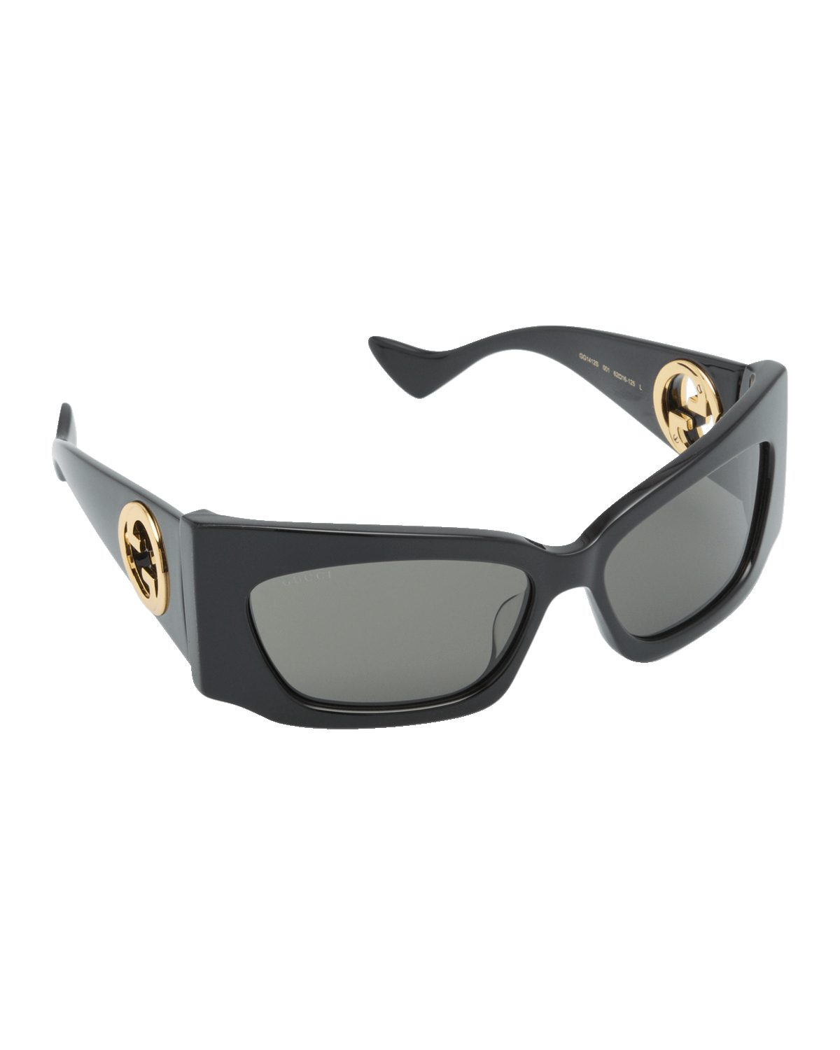 Gucci GG Logo Acetate Shield Sunglasses