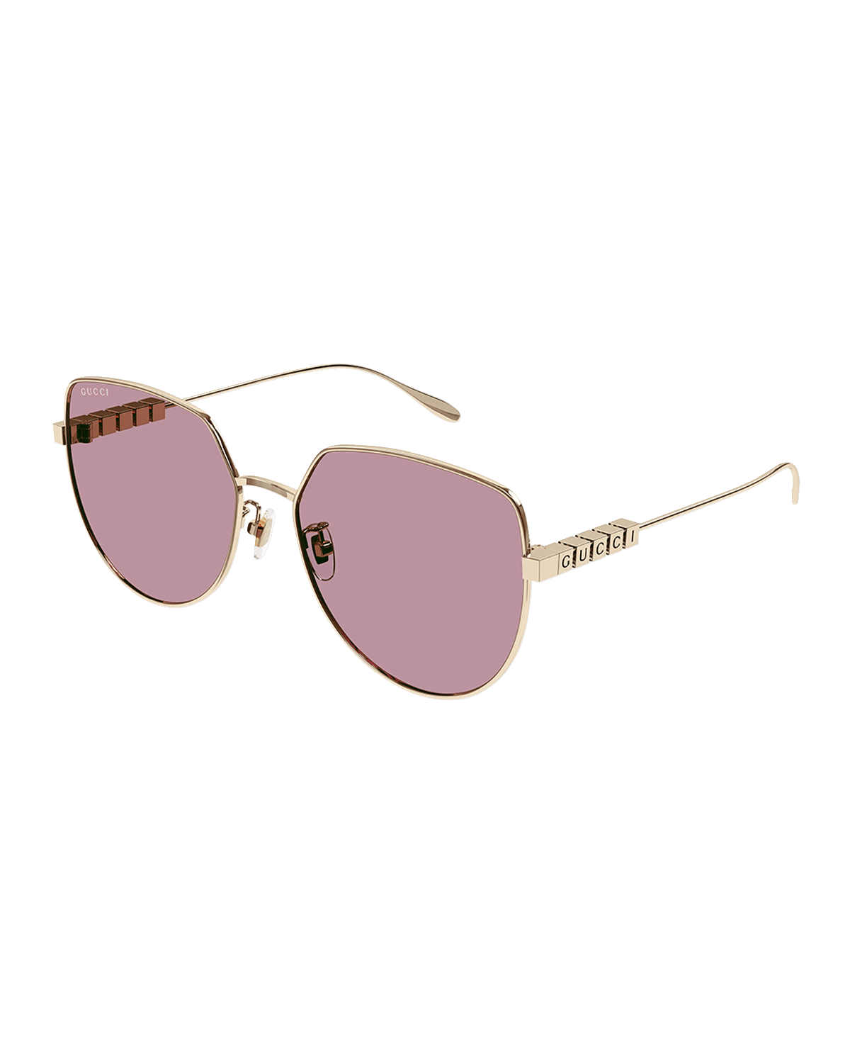 Gucci Logo Metal Butterfly Sunglasses
