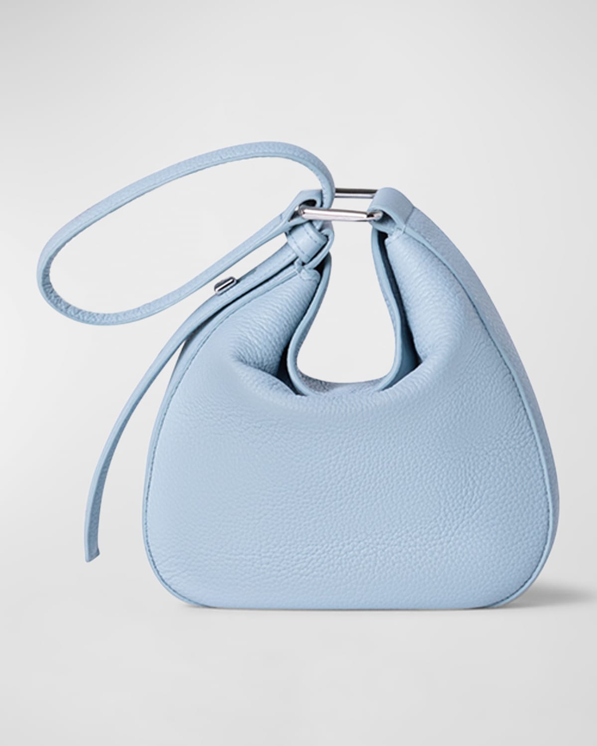 Akris Anna Mini Leather Hobo Bag