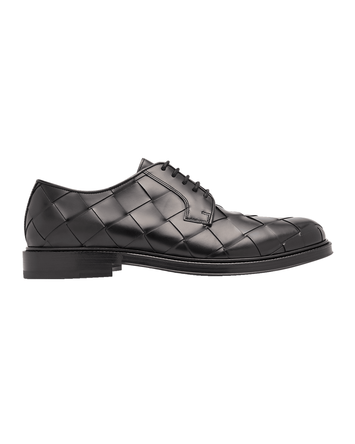 Bottega Veneta Men's Intrecciato Leather Derby Shoes