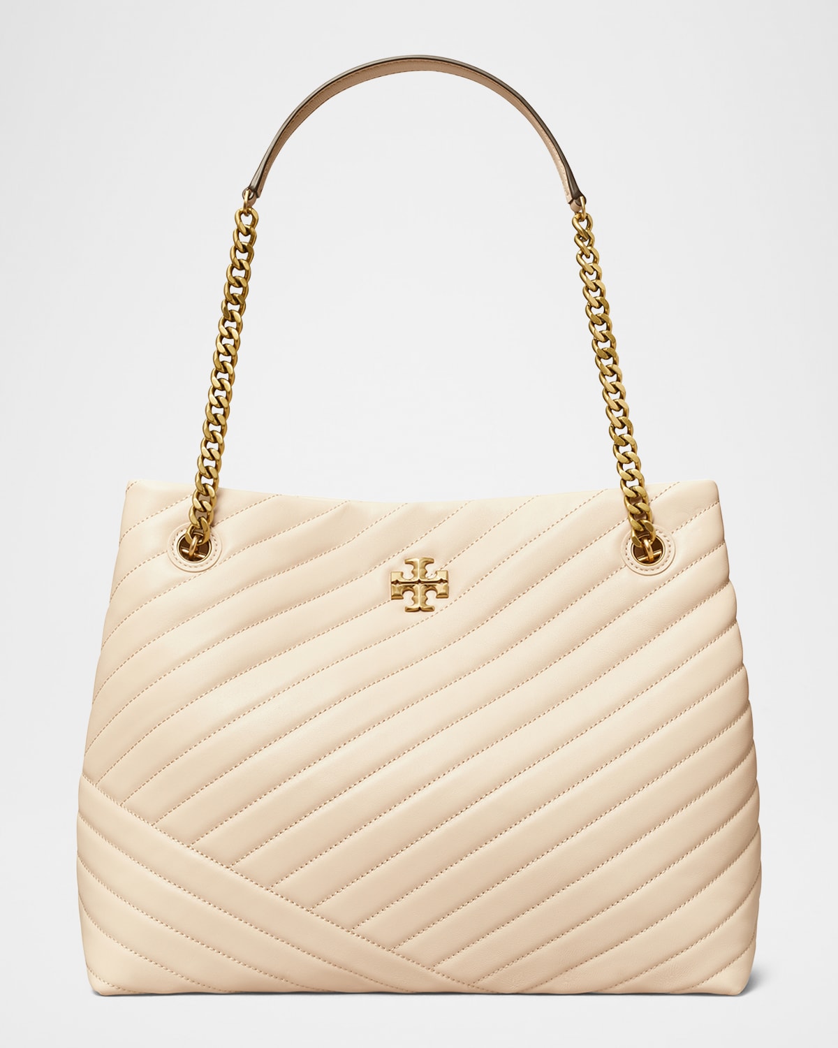 Tory Burch Kira Chevron-Quilted Leather Tote Bag