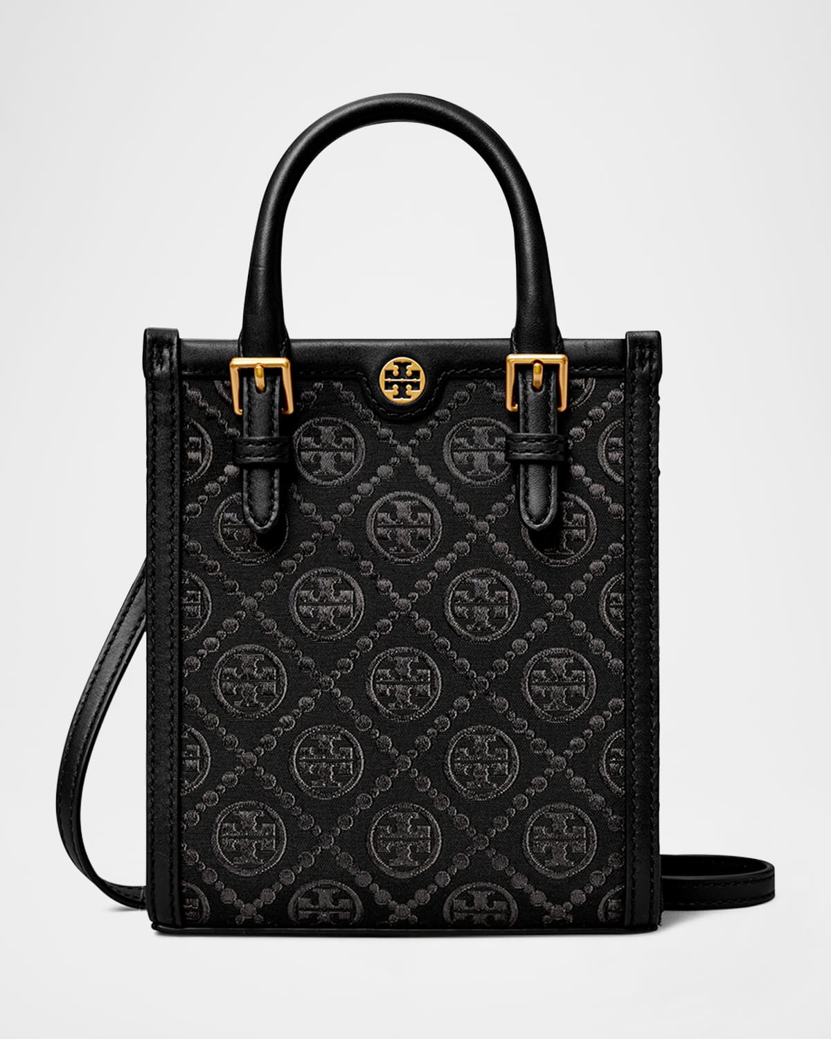 Tory Burch Mini T Monogram Canvas Tote Bag