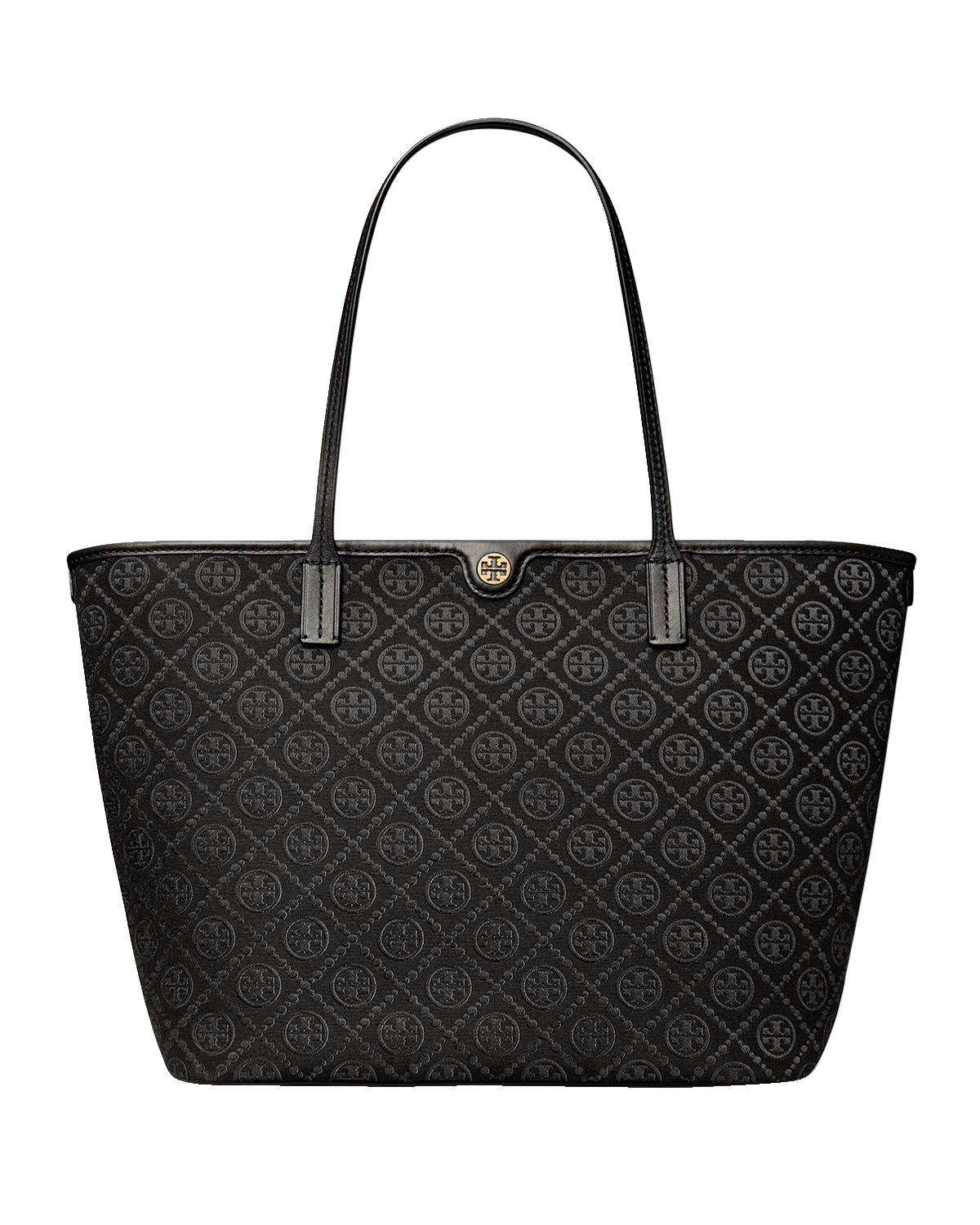 Tory Burch T Monogram Zip Canvas Tote Bag