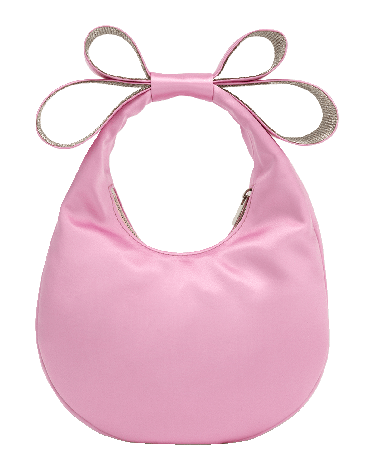 MACH & MACH Small Bow Satin Top-Handle Bag