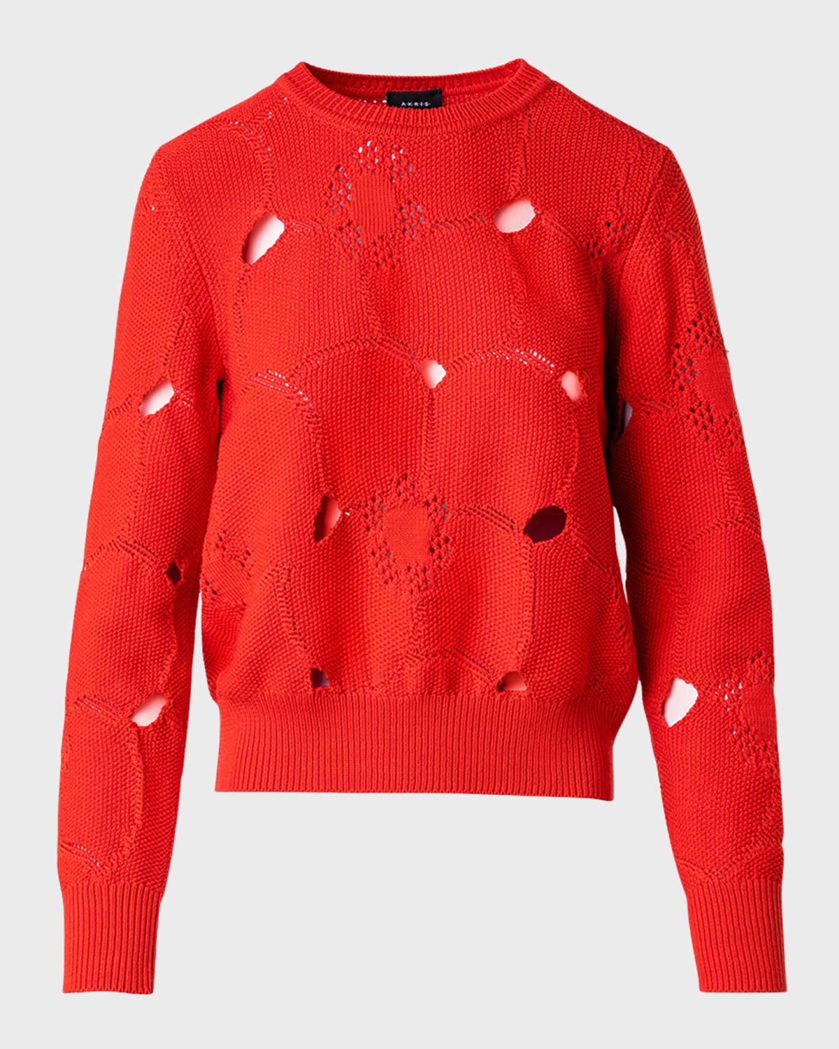 Akris Anemones Jacquard Knit Pullover