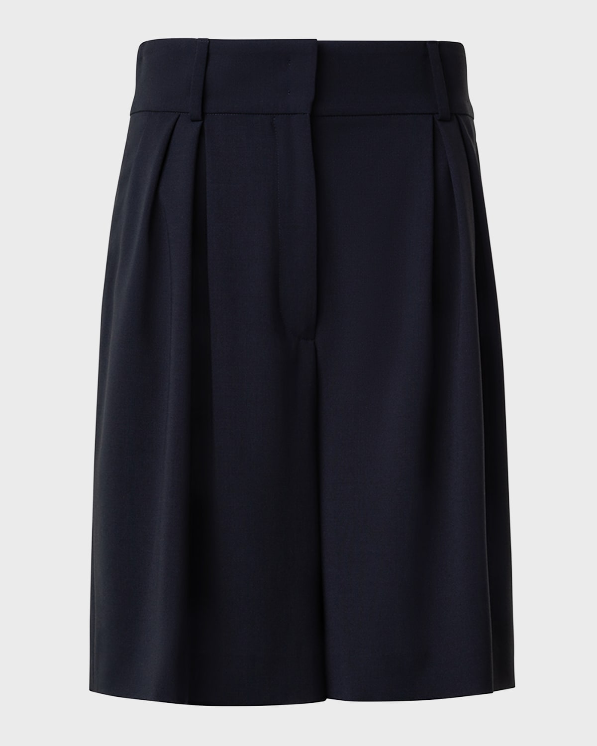 Akris Finnick Cool Wool Bermuda Trousers