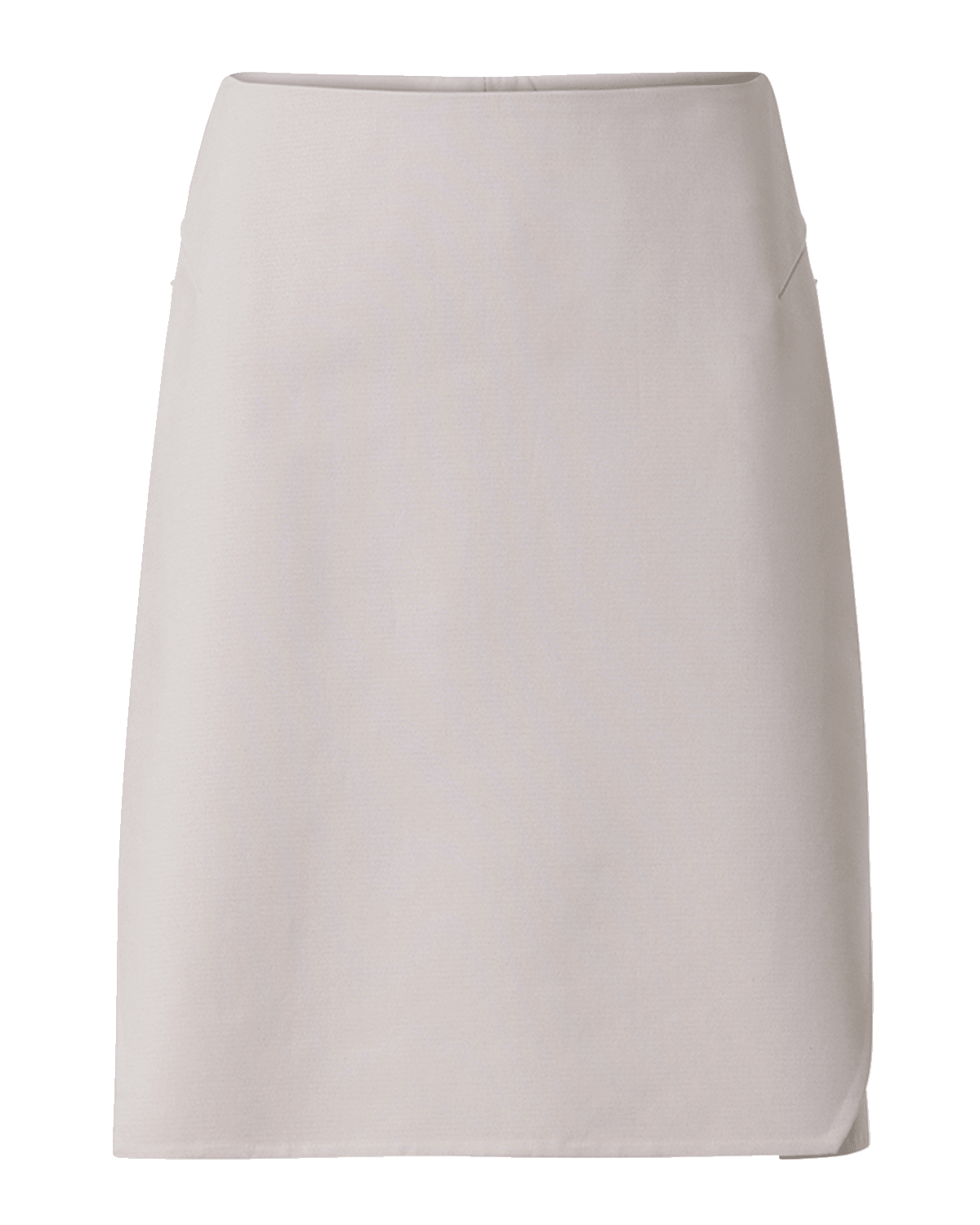Akris Cotton Short Skirt with Trapezoid Slit Detail