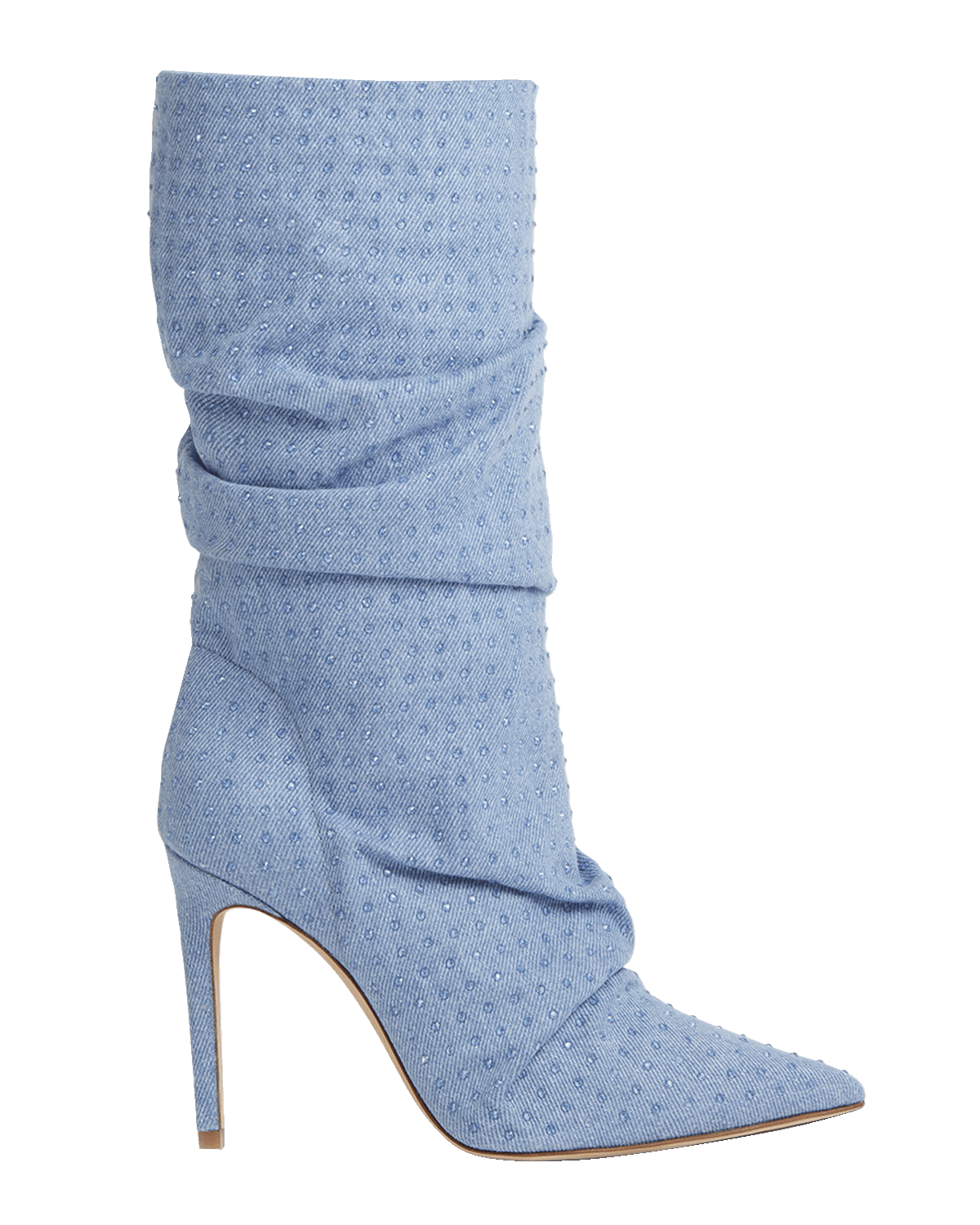 Prota Fiori Poppy Studded Recycled Denim Booties