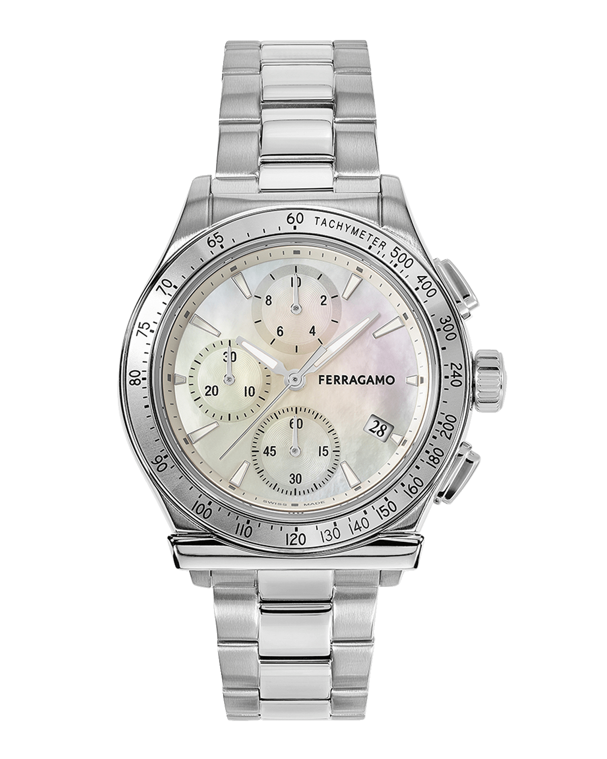 Ferragamo 38mm Ferragamo 1927 Chrono Watch with Bracelet Strap