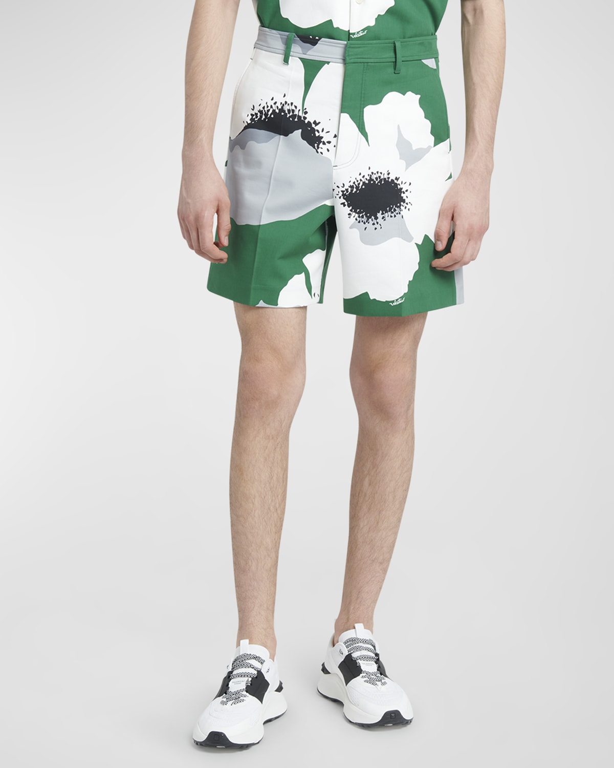Valentino Garavani Men's Flower Portrait Shorts