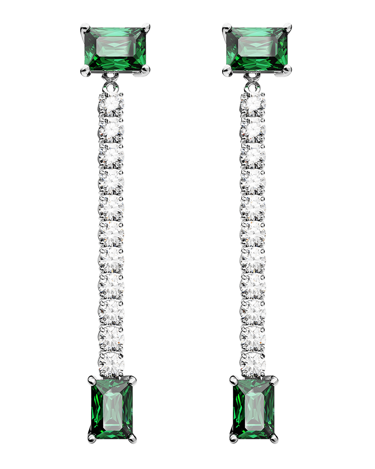 SWAROVSKI Matrix Rhodium-Plated Crystal Earrings