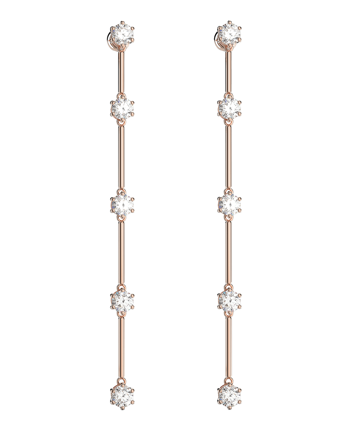 SWAROVSKI Rose Gold-Tone Brilliant-Cut Crystal Drop Earrings