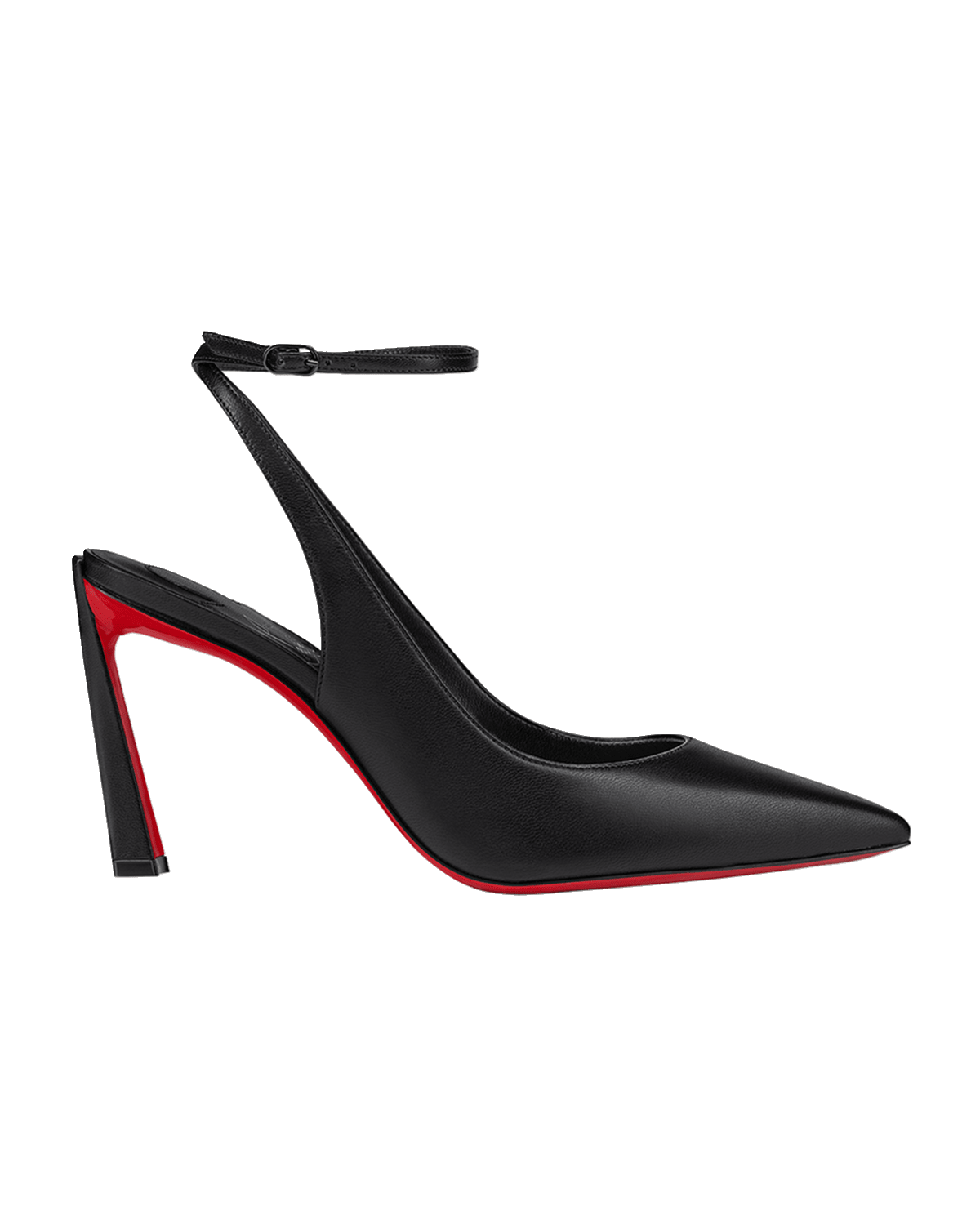 Christian Louboutin Condora Leather Red Sole Ankle-Strap Pumps