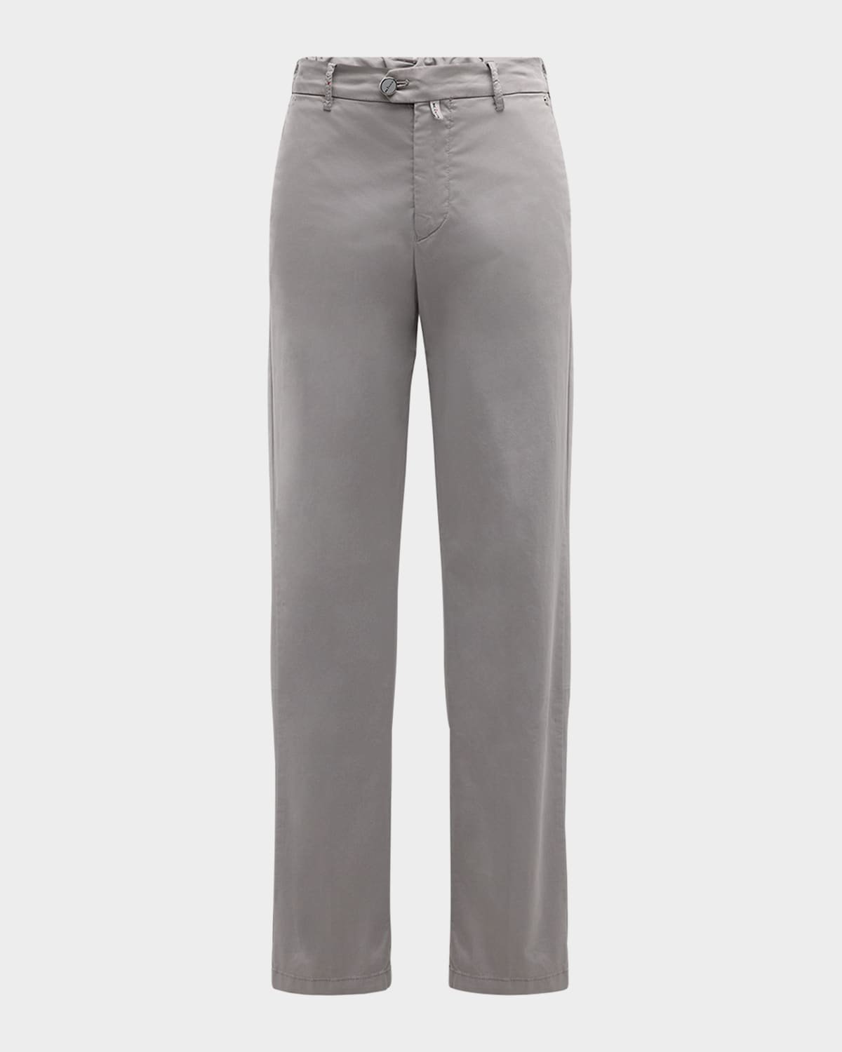 Kiton Men's Straight-Leg Stretch Cotton Pants