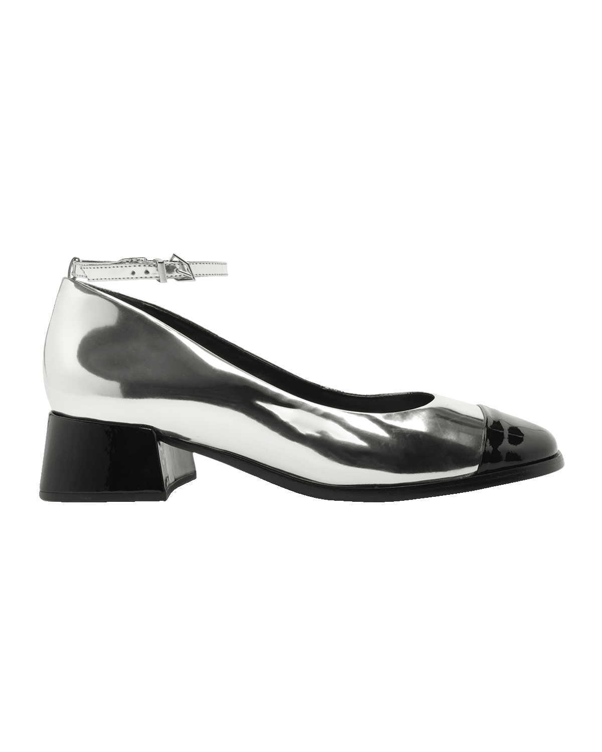 Schutz Dorothy Bicolor Ankle-Strap Pumps