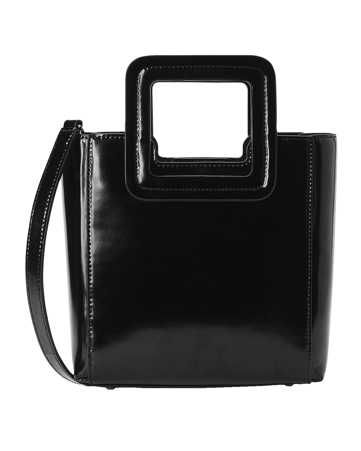 STAUD Shirley Mini Leather Top-Handle Bag