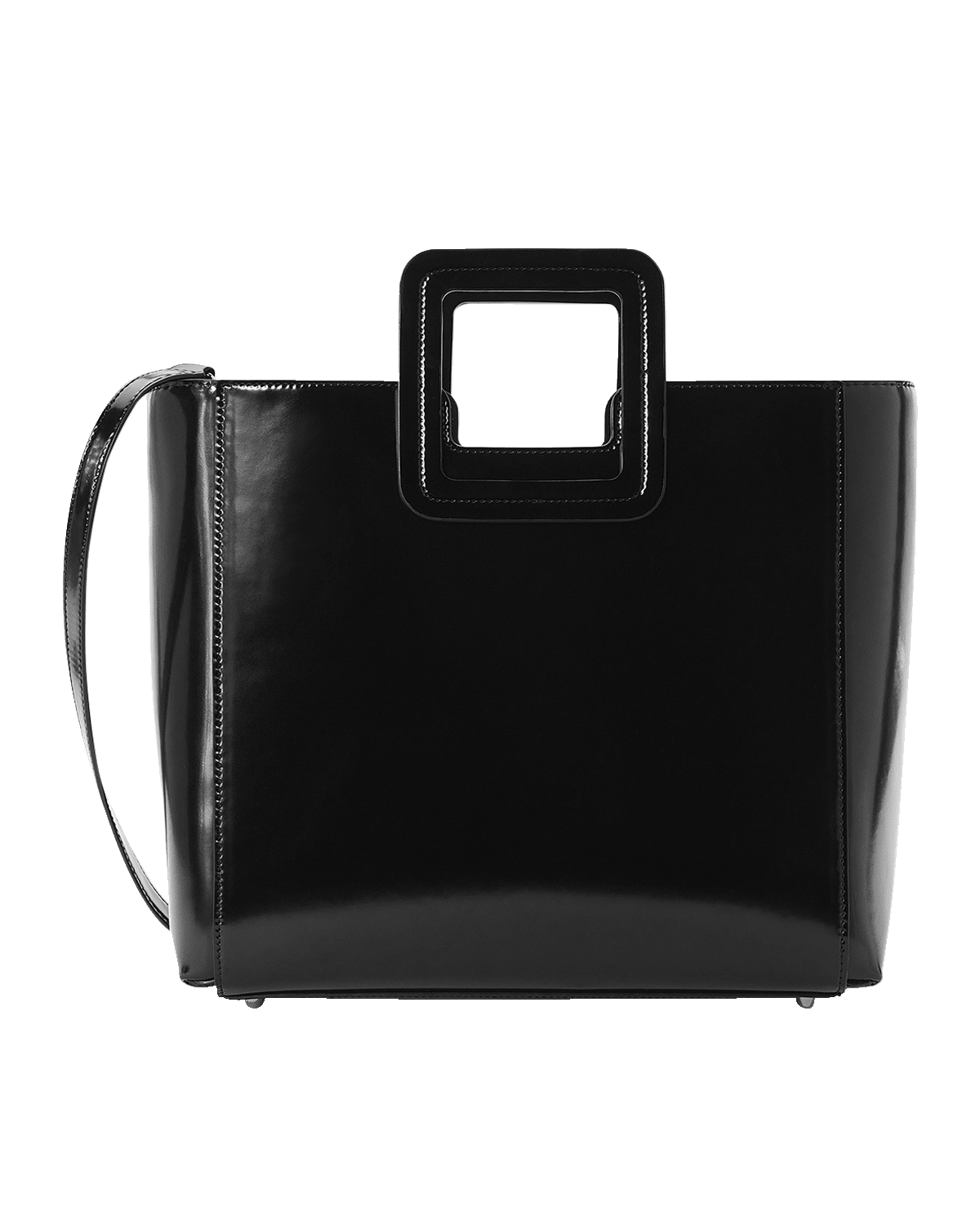 STAUD Shirley Leather Top-Handle Bag