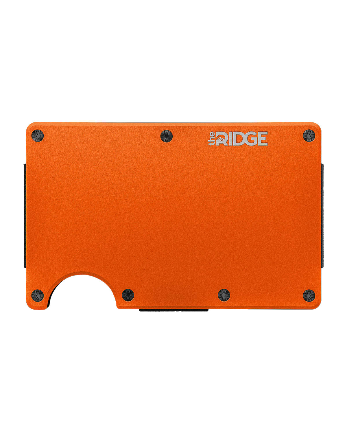 The Ridge Men's Matte Titanium Wallet with Cash Strap