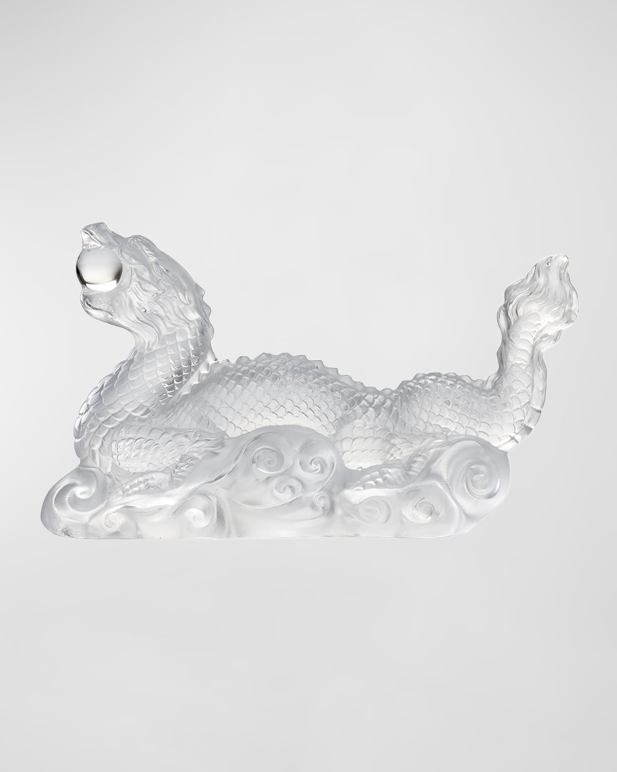 Lalique Dragon Tianlong Sculpture, Clear