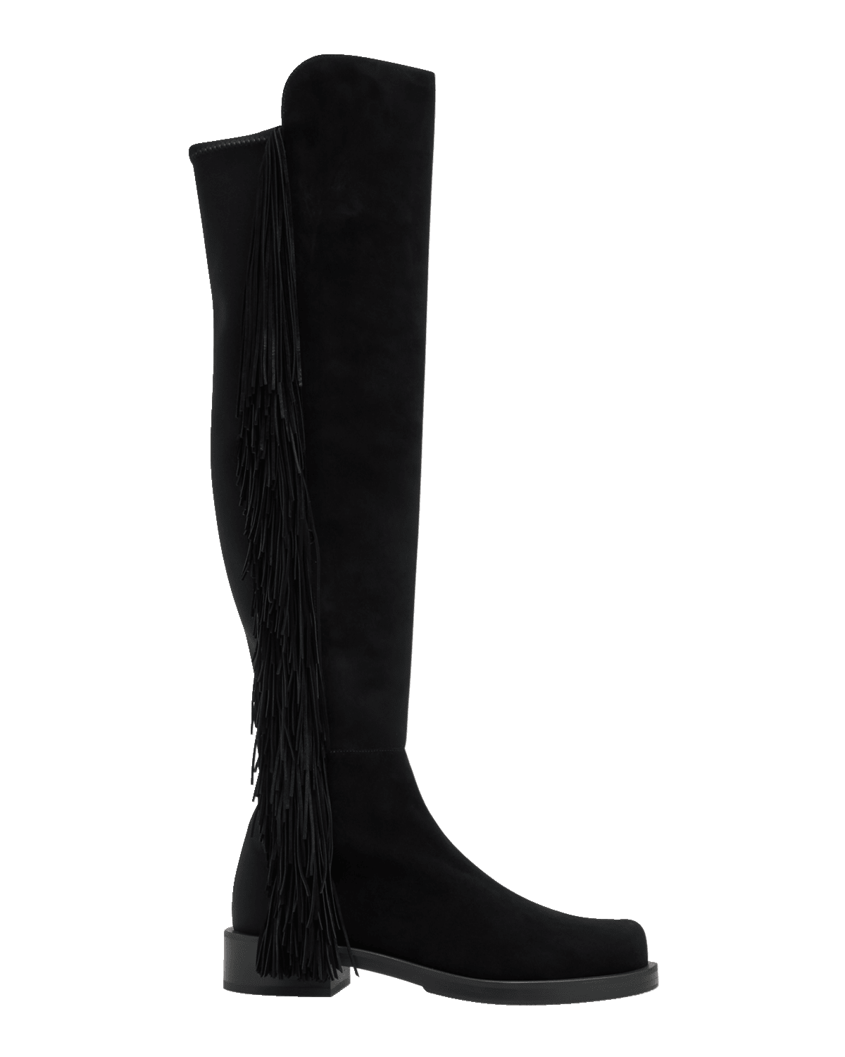 Stuart Weitzman 5050 Suede Fringe Over-The-Knee Boots