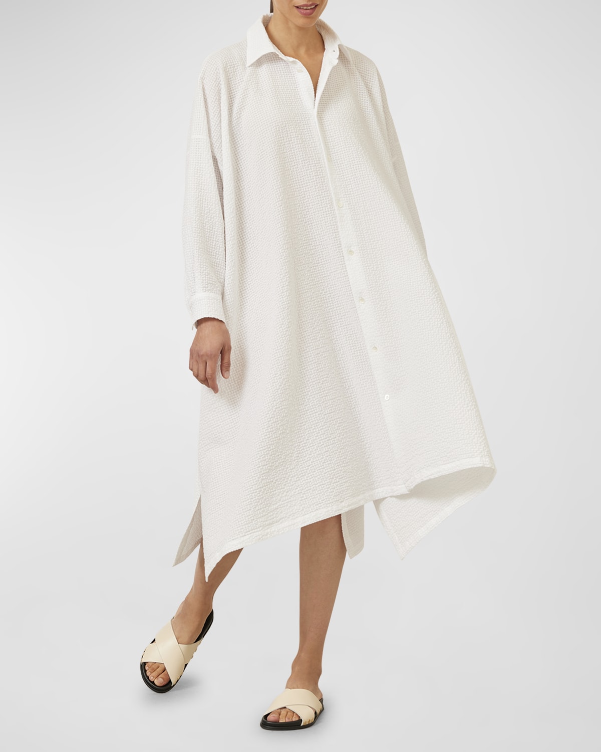 Eskandar DPS Shirt Dress With Collar