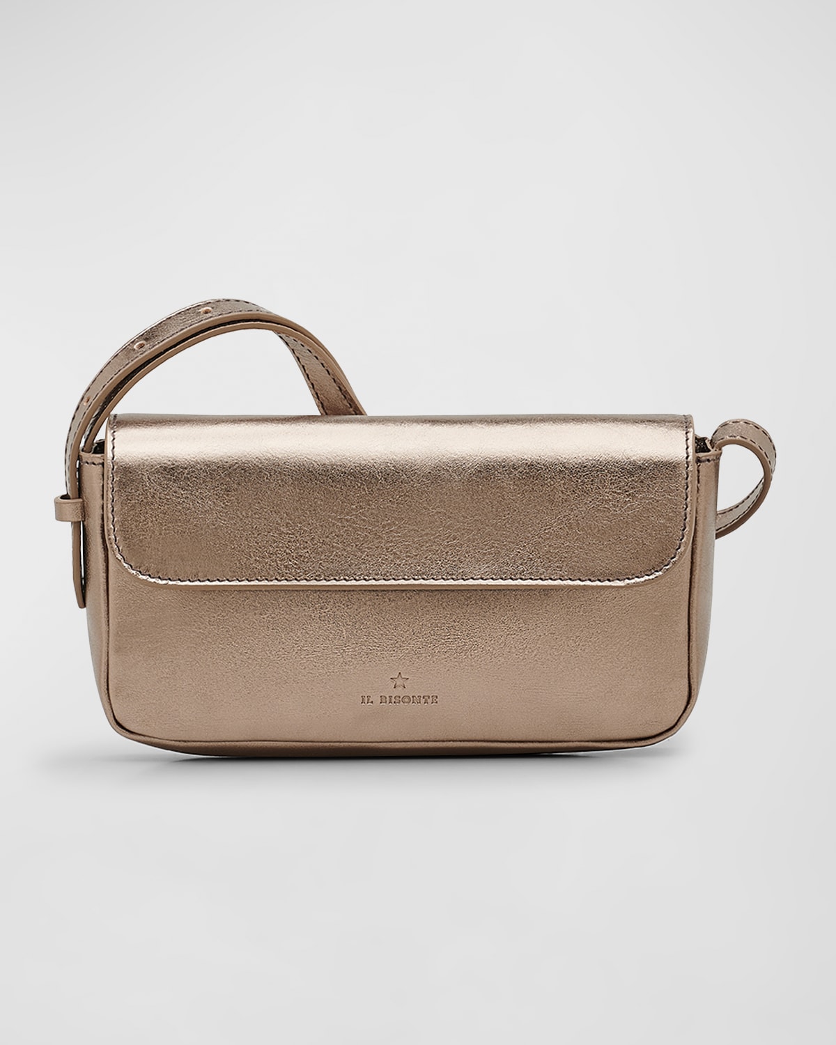 Il Bisonte Studio Flap Metallic Crossbody Bag