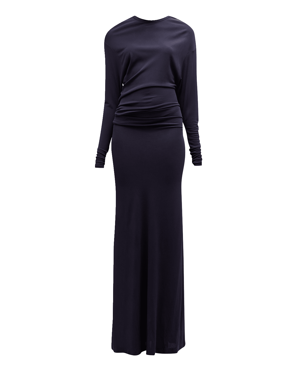Christopher Esber Side Cowl Long-Sleeve Dress